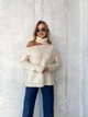 Светр з відкритим плечем, колір Білий Fashion 9NC_277White S 2000000978161 - изображение 3