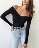 Боді з драпіруванням, колір Чорний Fashion 9SU_159Black M 2000000979267 - изображение 5