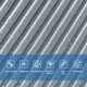 Самоклеющаяся панель 3D Sticker Wall стеновая 500х500х5мм Бамбук Серый SW-00002878 - изображение 4