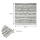 3D панель самоклеюча Sticker Wall SW-00002884 500х500х5 мм дерево коричнева - изображение 3