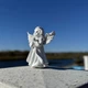 Фигура Ангел молится, ладошки вместе из полистоуна, высота 13 см, статуэтка ангелочка - изображение 3