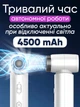 Смарт фен беспроводной на аккумуляторе 4500 mAh smart care hair dryer для укладки и сушки волос с насадками диффузором концентратором 55w аккумулятором зарядкой от usb power bank 3 режима дорожный компактный портативный легкий белый - изображение 4