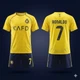 Детская футбольная форма Al Nassr (Аль Наср) Ronaldo 7 25/26, размер 22 (рост 120–125 см), желтая - изображение 1