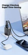 Зарядний пристрій Toocki GaN 67W QC4.0 PD3.0 TypeC USB для ноутбука планшета смартфона (TCT67) - зображення 2