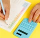 Калькулятор кишеньковий 8-розрядний Mini Portable Calculator KC-888 Azure - зображення 6