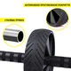 Ролик для пресу HeartBeat Ab Wheel Roller з килимком для колін - зображення 3