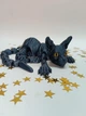 Кот Сфинкс большой подвижная игрушка кошка 37 см графит - изображение 2
