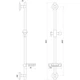 Душова стійка Globus Lux 65 см з мильницею, хром (DS-1106-CR) - зображення 6
