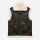 Теплый жилет из искусственной кожи короткий женский Mango Harriet 57075976-99 XS Черный (8445922881672) - изображение 11