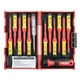 Діелектричний набір ізольованих викруток PH PZ SL Torx Molder CrV 6150 VDE 1000 В з тестером 13шт (MT35213) - зображення 5