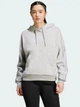 Худи женское Adidas Holiday 3-Stripes Fleece JM1869 XL Серое с белым (4068807380943) - изображение 5