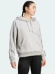 Худи женское Adidas Holiday 3-Stripes Fleece JM1869 XL Серое с белым (4068807380943) - изображение 7