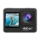 Экшн-камера 1050 мАч 4K 60fps 24MP MHZ Q80 9464 Wi-Fi microSD водонепроницаемая, с поддержкой внешнего микрофона - изображение 2