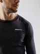 Комплект шерстяного термобелья мужской для повседневного ношения CRAFT Core Wool Merino 180 Set 1909711-998000 Black/Melange L - изображение 4