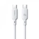Кабель Baseus Silky Series Fast Charging Type-C to Type-C 100W (2m) white - изображение 1