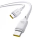 Кабель Baseus Silky Series Fast Charging Type-C to Type-C 100W (2m) white - изображение 4