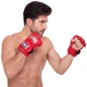 Рукавички для змішаних єдиноборств MMA розмір L на липучці TOP KING Extreme червоний TKGGE - зображення 2