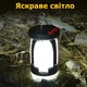 LED Лампа туристическая кемпинговая Павербанк 3600 mAh, фонарь ночник с подвесом, светильник аккумуляторный на солнечной батарее, Портативная USB лампочка с зарядкой - изображение 2
