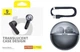 Беспроводные наушники Baseus Bowie E5 Cluster Black с прозрачным кейсом Bluetooth 5.3 Шумоподавлением и Быстрой зарядкой Black - изображение 1