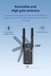 Wi-Fi 6 адаптер COMFAST CF-943F USB Adapter для ноутбука 2.4 ГГц Bluetooth 5.3 USB-адаптер до 900 Мбит/с - изображение 3