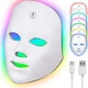 Светодиодная LED маска для лица 7в1 с цветной светотерапией для борьбы с акне и морщинами - изображение 2
