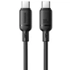 Дата кабель Baseus Silky Series OS Fast Charging Type-C to Type-C 100W (1m) (P10377704) (Cluster Black) (244363) - зображення 1