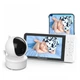 Беспроводная видеоняня Baby Monitor T6X на аккумуляторе, с Wi-Fi, подключением к телефону, двусторонней связью, видеонаблюдением, ночным видением и 5-дюймовым HD экраном Цифровая радионяня - изображение 3