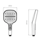 Лійка для ручного душу Qtap Rucni 130x130 мм QTRUC125BLM45957 Black Matt - изображение 2