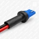 Разъём (патрон цоколь) для бесцокольной лампы T10 W5W W3W W10W 194 W2.1x9.5d (папа) 01 с проводом (синий) - изображение 2