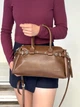 Стильна жіноча сумка з екошкіри David Jones CM7699 - рудий - изображение 2