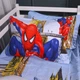 Комплект постельного белья Mirson Полуторный Евро 160х220 см 17-0890 Spider-Man City Light Бязь (2200012389157) - изображение 4