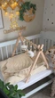 Напольный мобиль BABY GYM с игрушками, стойка Монтессори, тренажер для младенцев, Барашки - изображение 4