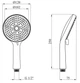 Ручная лейка для душа Kroner Element 2801512901Z-0101 - изображение 4