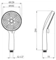 Ручная лейка для душа Kroner Element 2801512915Z-3801 - изображение 4