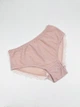 Трусики слипы прозрачные однотонные с рюшами эластичные ISSA PLUS BL3-222 XL бежевые (issa2007682720026) - изображение 1