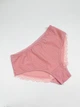 Трусики слипы прозрачные однотонные с рюшами эластичные ISSA PLUS BL3-222 XXL персиковые (issa2007682720095) - изображение 1