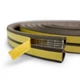 Уплотнитель для дверей клеящийся D-образный HORST DS-D 9x7,5 BROWN 6 м коричневый - изображение 4