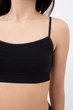 Бесшовный топ на тонких бретелях Giulia CAMI TOP S/M Black, спортивный топ с тонкими бретелями - изображение 4
