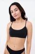 Бесшовний топ в рубчик на тонких бретелях Giulia CAMI TOP RIB S/M Black, Бесшовний топ в рубчик - изображение 2