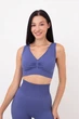Бесшовный женский топ с эффектом push-up из микрофибры Giulia TOP SHAPE S/M Blue-marlin, Бесшовный топ - изображение 2