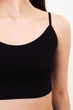 Безшовний топ на тонких бретелях Giulia CAMI TOP GRAIN L/XL Black, топ на тонких бретелях із філіжанками - зображення 4