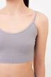 Бесшовный топ на тонких бретелях Giulia CAMI TOP GRAIN L/XL Grey-griffin, Топ на тонких бретелях с чашечками - изображение 4