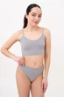 Стринги бесшовные Giulia STRING BRIEFS GRAIN L/XL Grey-griffin, эластичные трусики для женщин - изображение 4