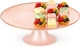 Підставка для торта Home & Styling Collection на ніжці скляна рожева 21 см (8721037510592) - зображення 2