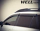 Дефлектори вікон вітровики Subaru Outback 15-19 з хром молдингом нерж WELLVISORS Субару Аутбек WT0038651 - зображення 4