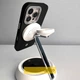Чехол SGP PC+Leather with Magnetic Fit для Apple iPhone 16 (6.1") Carbon - изображение 3