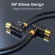 Кабель телевізійний Vention Cabletime, 3m, Г-подібний 90 градусів Male to Female, 75OHM, чорний (CF34N) - зображення 5