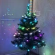 Гирлянда Матовый шарик 10 м 50 лампочек Smart RGB, декоративная праздничная светодиодная гирлянда с пультом ДУ, Bluetooth и управлением через приложение, для комнаты, елки, праздников и вечеринок, L91-M86 - изображение 2