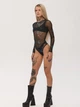 Боди из полупрозрачной ткани Синтра TUR WEAR Черный S - изображение 6
