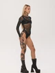 Боди из полупрозрачной ткани Синтра TUR WEAR Черный S - изображение 7